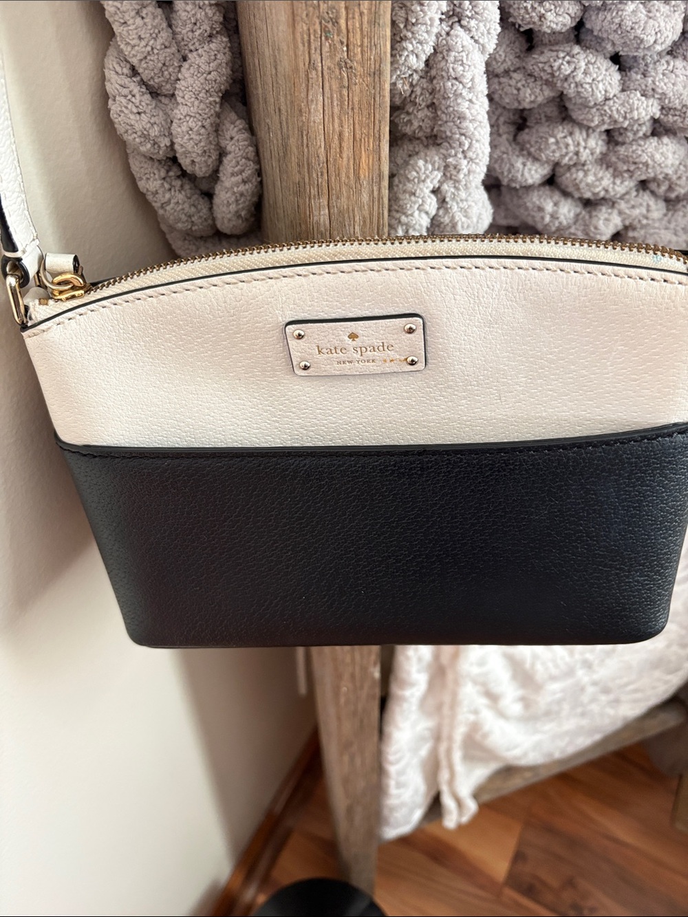 kate spade Two-Tone Black and White Crossbody Bag